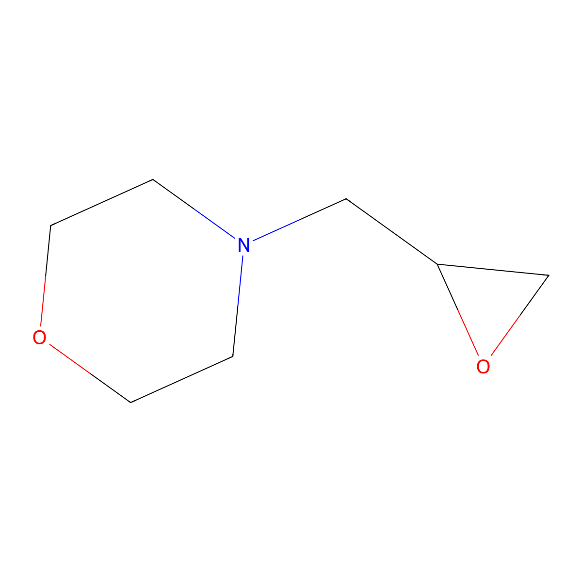 (S)-4-(oxiran-2-ylmethyl)morpholine molecular structure, CAS 141395-84-8