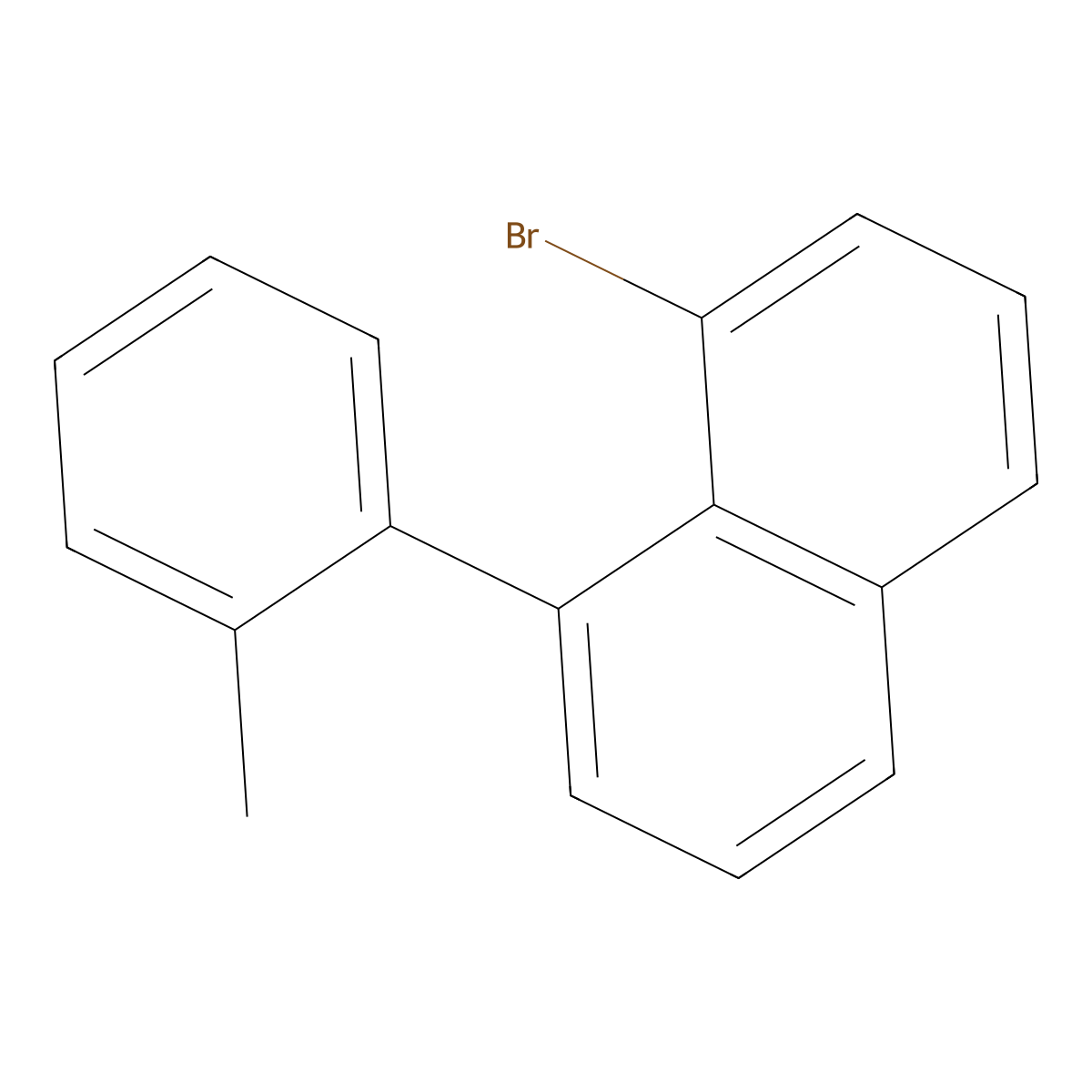 1-Bromo-8-(2-methylphenyl)naphthalene molecular structure, CAS 141397-24-2