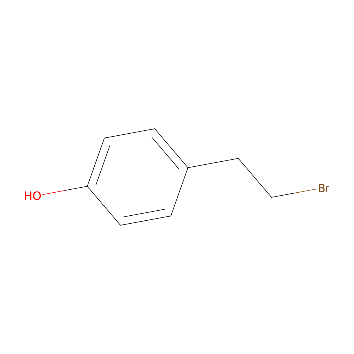 4-(2-Bromoethyl)phenol molecular structure, CAS 14140-15-9