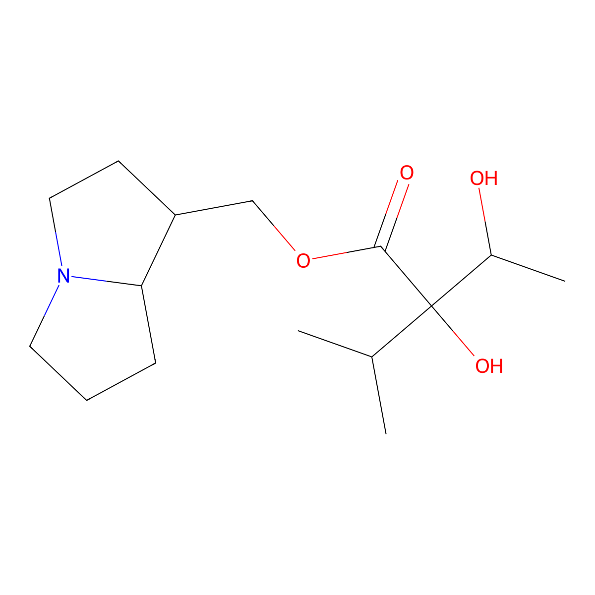 Trachelanthamine molecular structure, CAS 14140-18-2