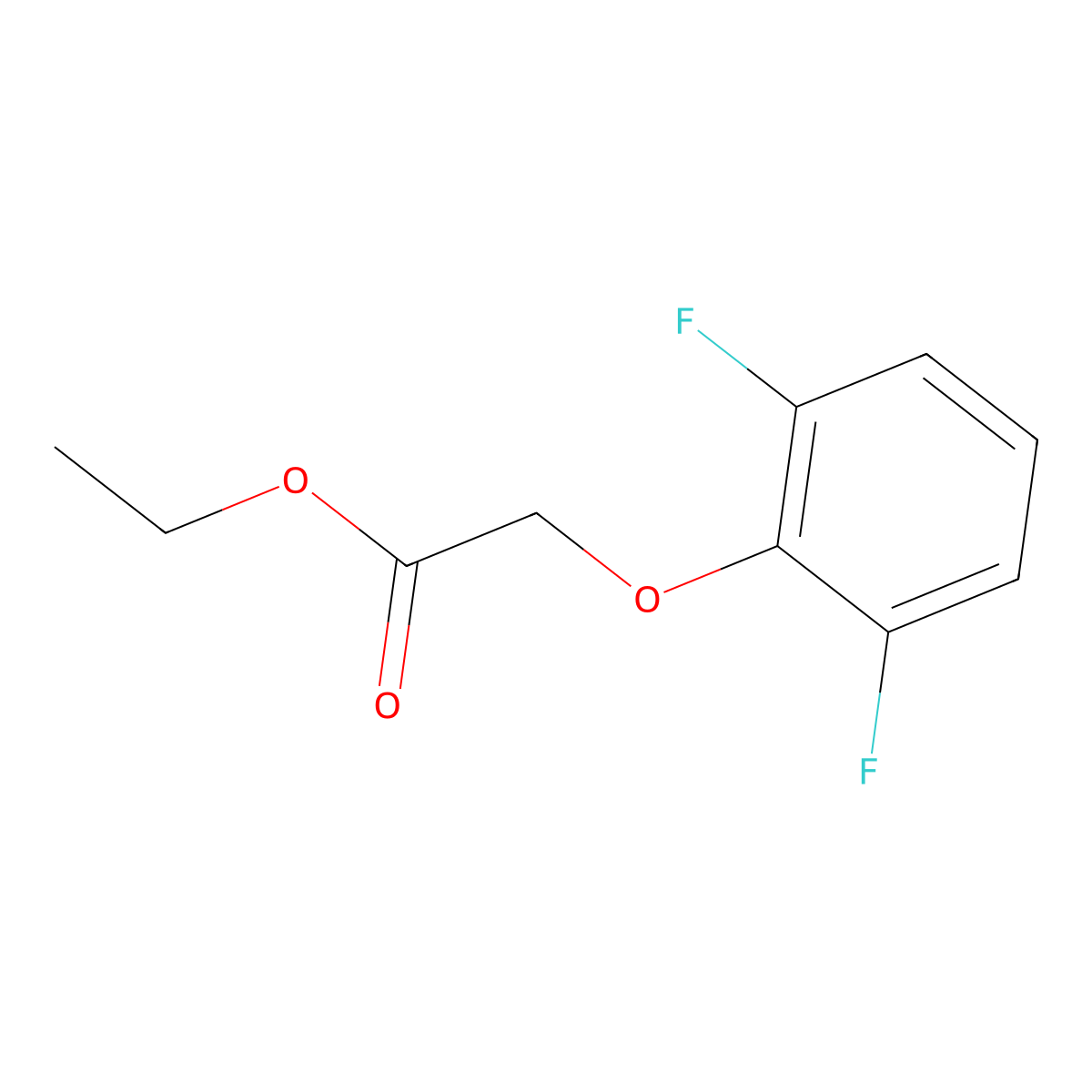 Ethyl 2-(2,6-difluoro-phenoxy)acetate molecular structure, CAS 1414144-27-6