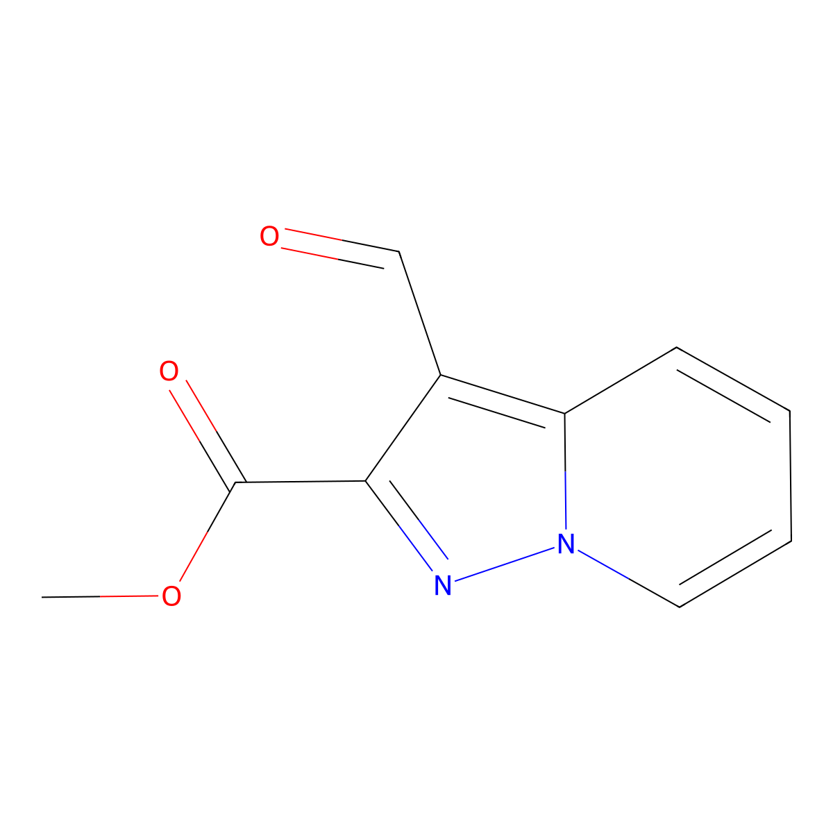 Methyl 3-formylpyrazolo[1,5-A]pyridine-2-carboxylate molecular structure, CAS 141418-13-5