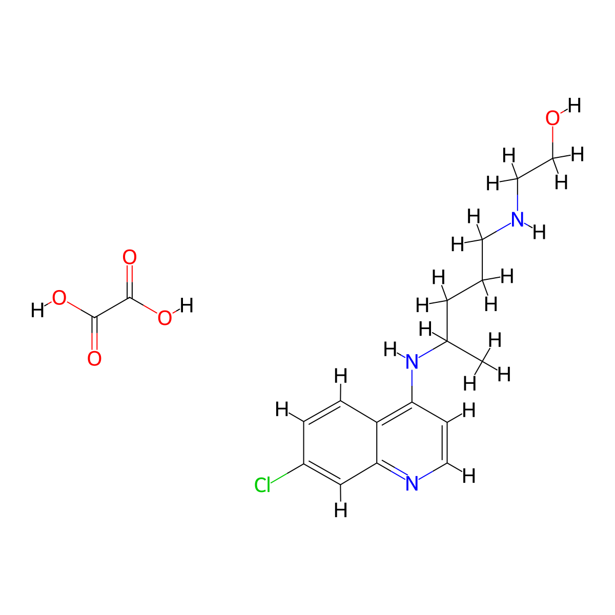 Cletoquine Oxalate molecular structure, CAS 14142-64-4