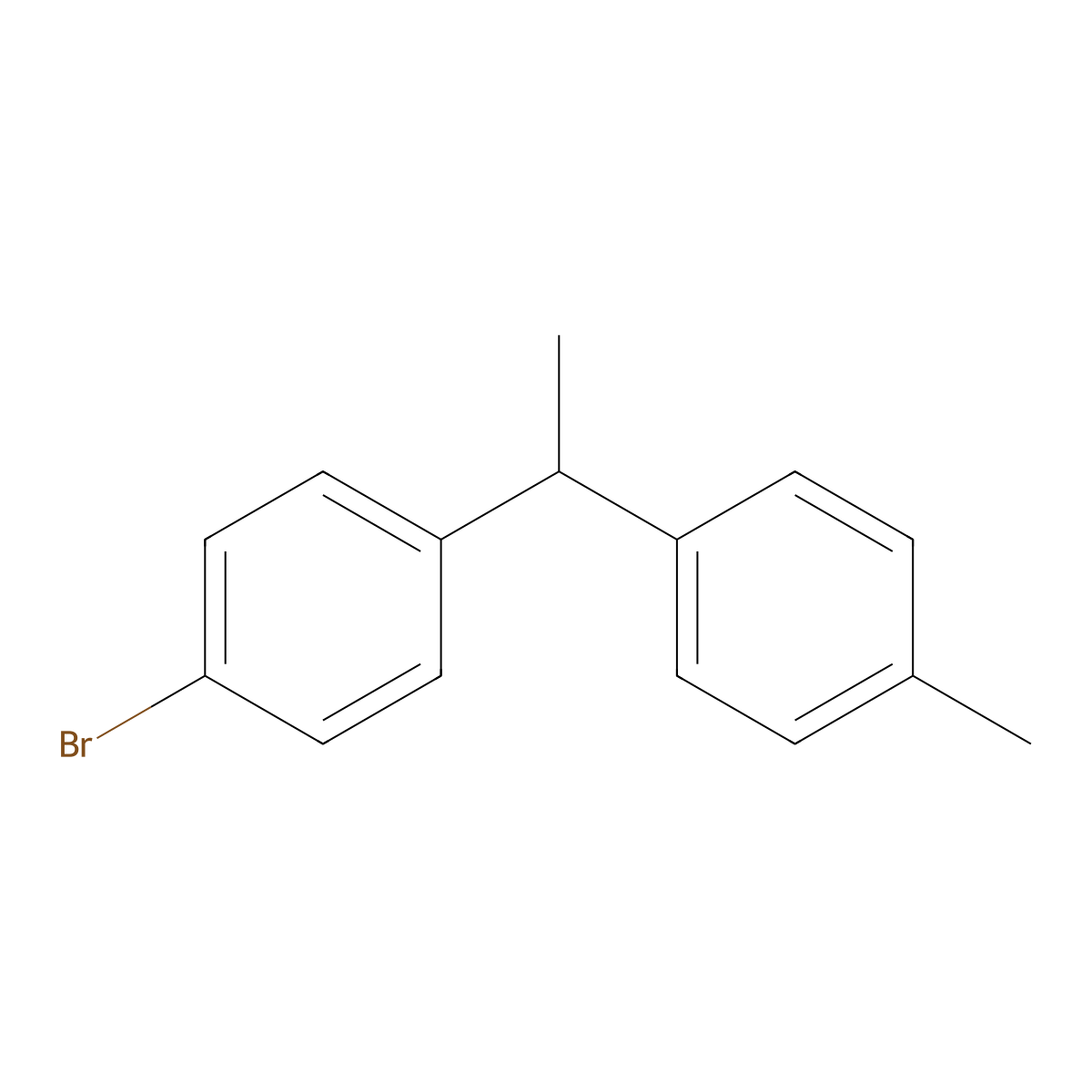 1-Bromo-4-(1-(p-tolyl)ethyl)benzene molecular structure, CAS 1414261-77-0