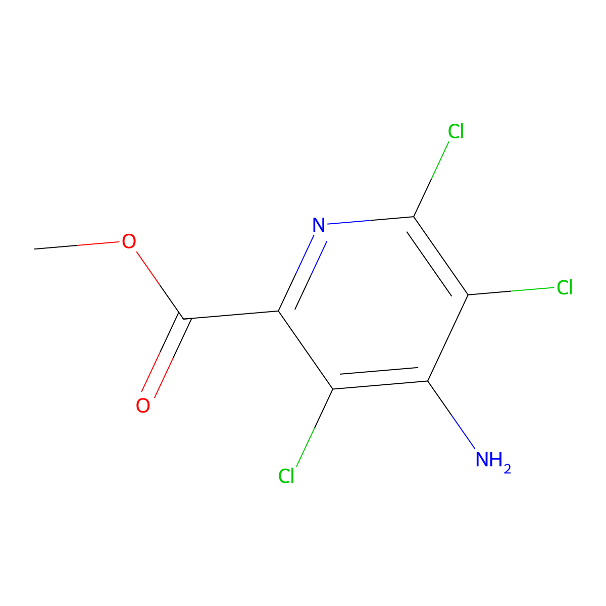 Picloram-methyl molecular structure, CAS 14143-55-6
