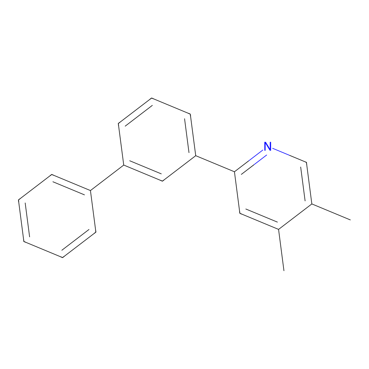 2-([1,1'-Biphenyl]-3-yl)-4,5-dimethylpyridine molecular structure, CAS 1414352-90-1