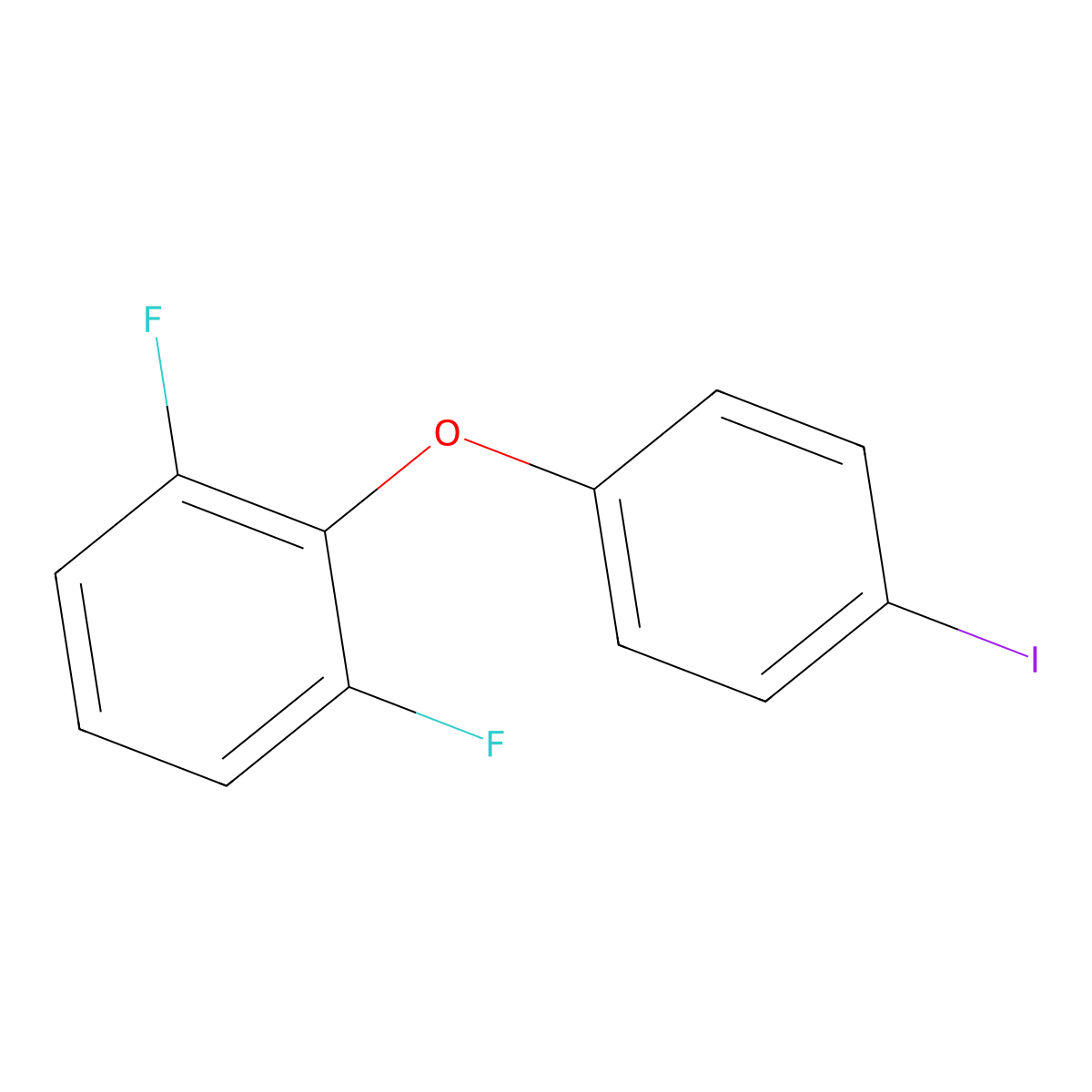 1,3-Difluoro-2-(4-iodophenoxy)benzene molecular structure, CAS 1414356-26-5