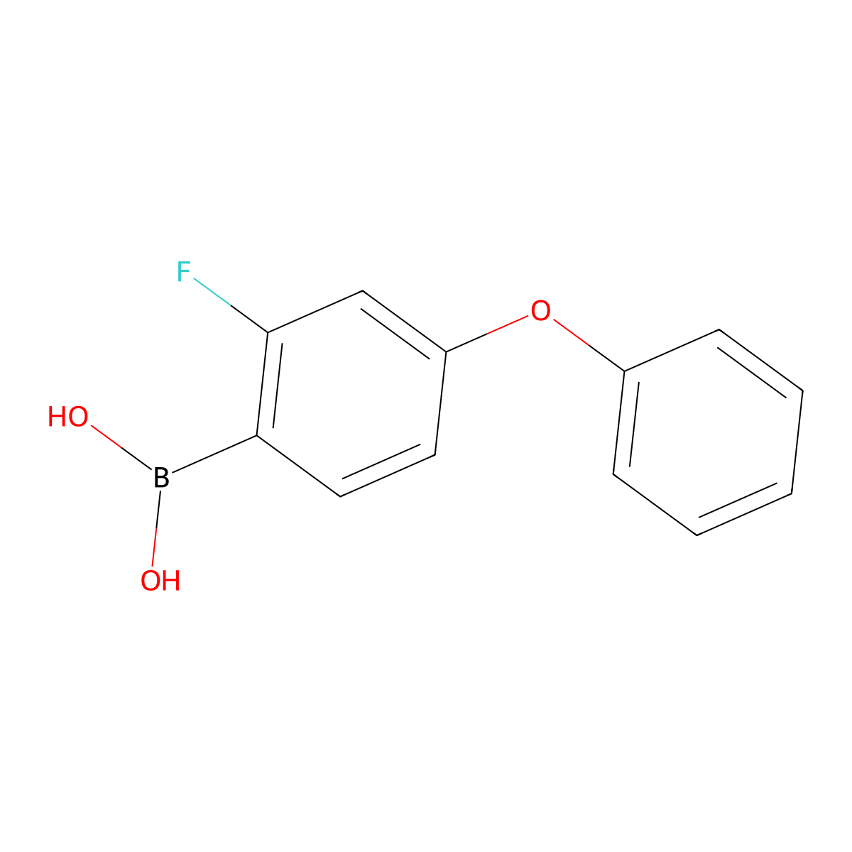 B-(2-Fluoro-4-phenoxyphenyl)boronic acid molecular structure, CAS 1414356-30-1