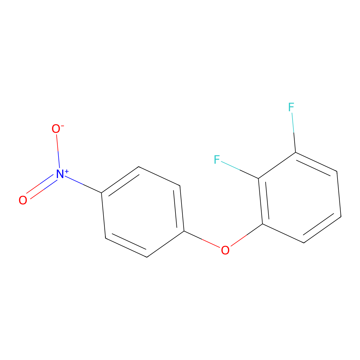 1,2-Difluoro-3-(4-nitrophenoxy)benzene molecular structure, CAS 1414356-34-5