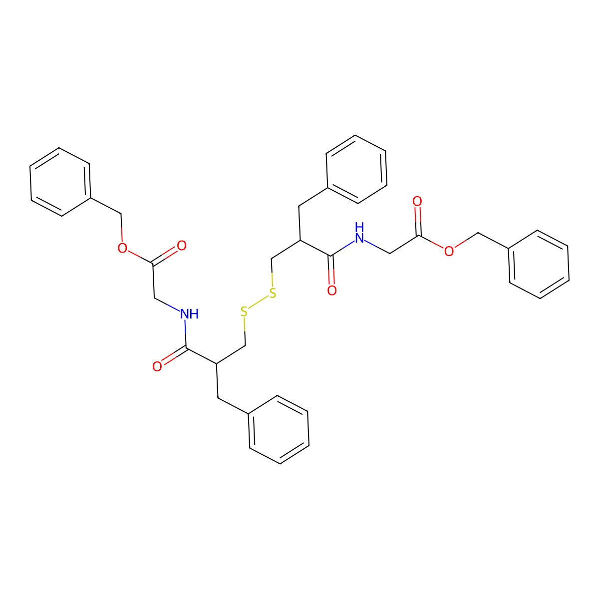 Deacetyl Racecadotril Disulfide molecular structure, CAS 141437-88-9