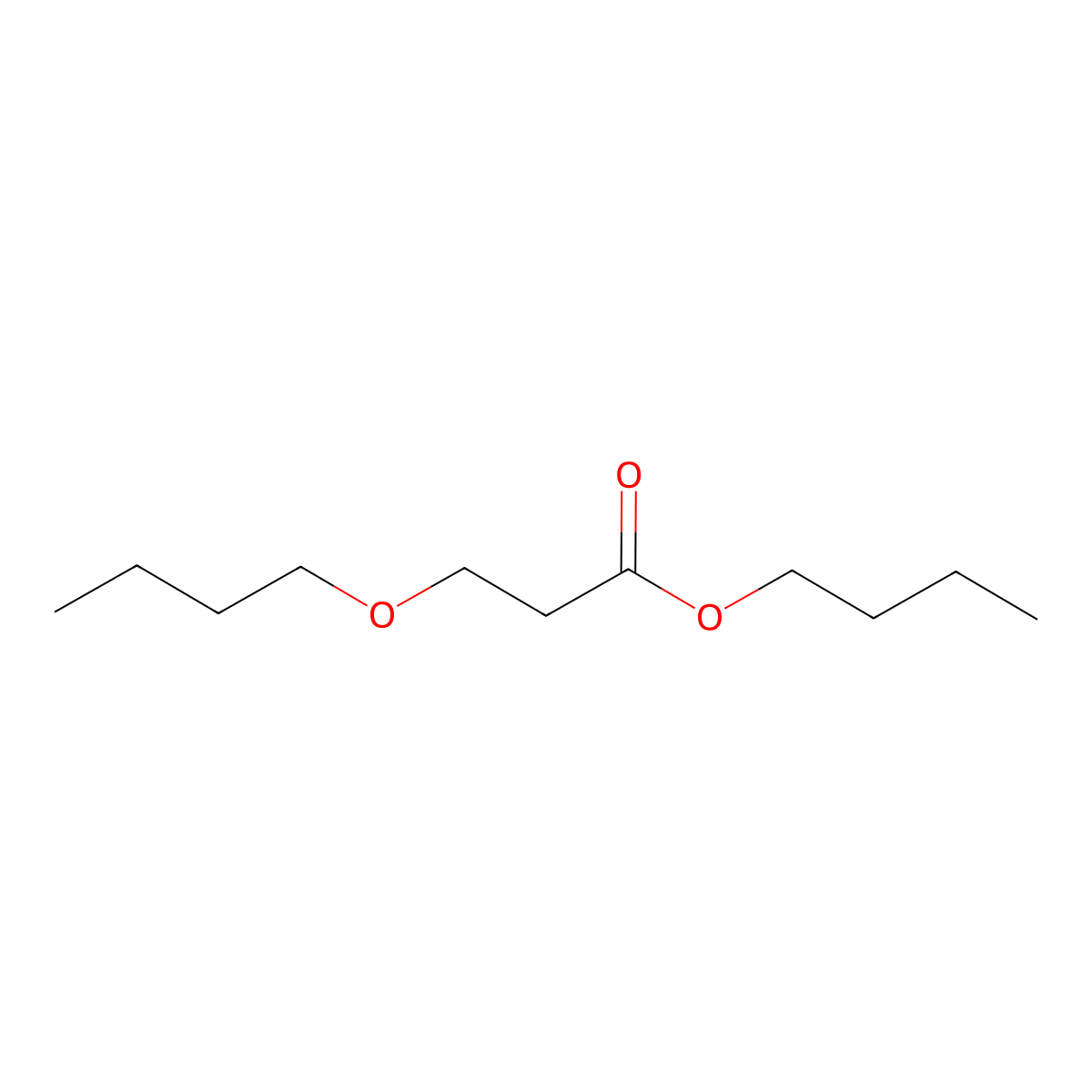 Butyl 3-butoxypropanoate molecular structure, CAS 14144-48-0