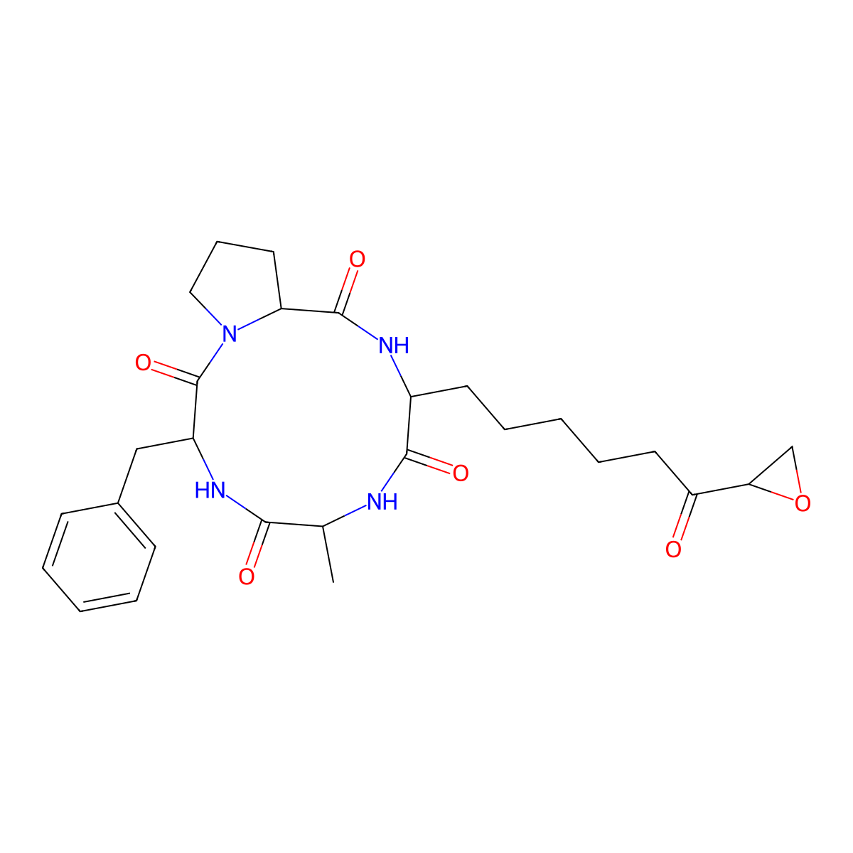 1-Alaninechlamydocin molecular structure, CAS 141446-96-0