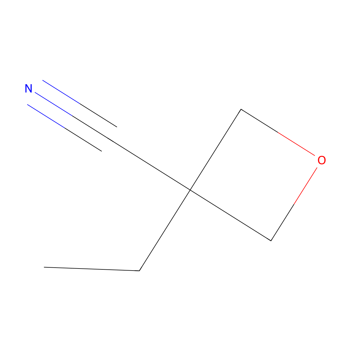 3-Ethyloxetane-3-carbonitrile molecular structure, CAS 1414513-71-5