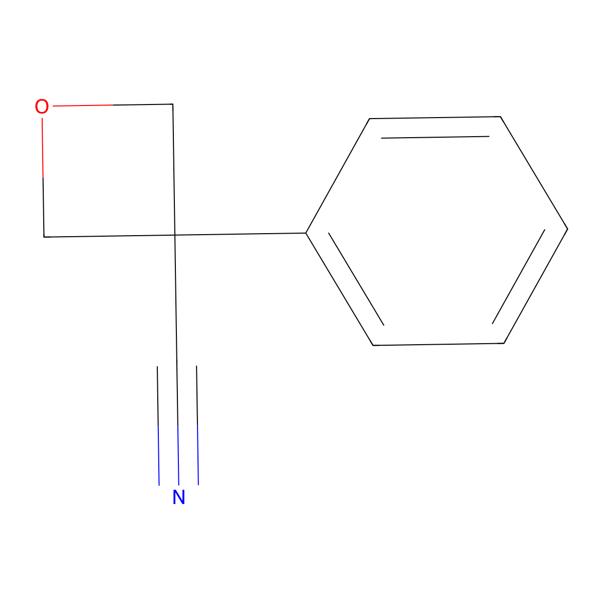 3-Phenyloxetane-3-carbonitrile molecular structure, CAS 1414513-84-0