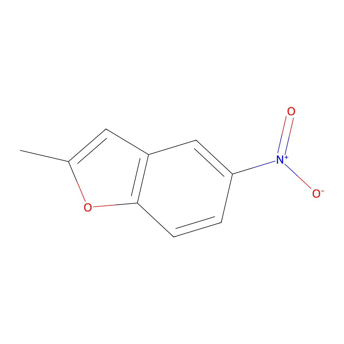 2-Methyl-5-nitrobenzofuran molecular structure, CAS 14146-09-9