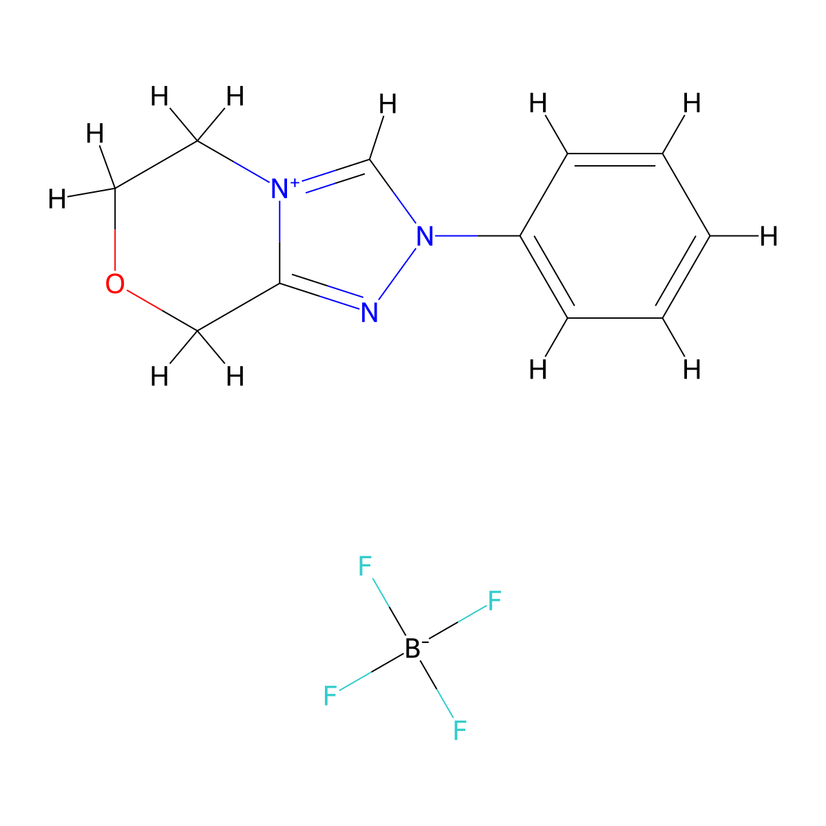 2-Phenyl-6,8-dihydro-5H-[1,2,4]triazolo[3,4-c][1,4]oxazin-2-ium tetrafluoroborate molecular structure, CAS 1414773-56-0