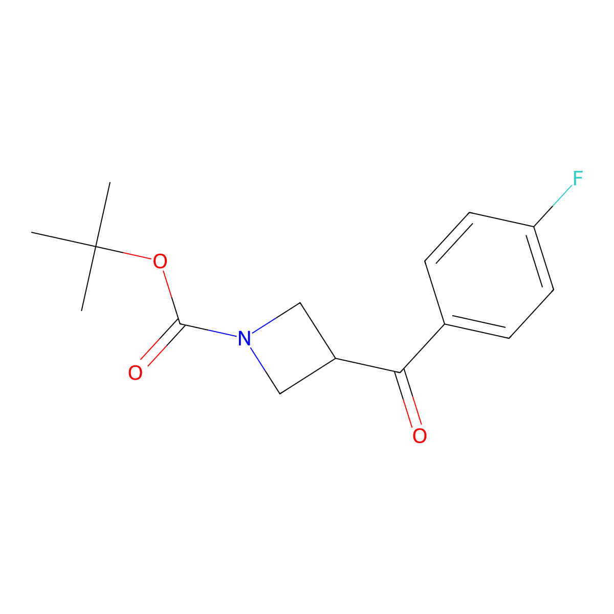 tert-Butyl 3-(4-fluorobenzoyl)azetidine-1-carboxylate molecular structure, CAS 1414777-95-9