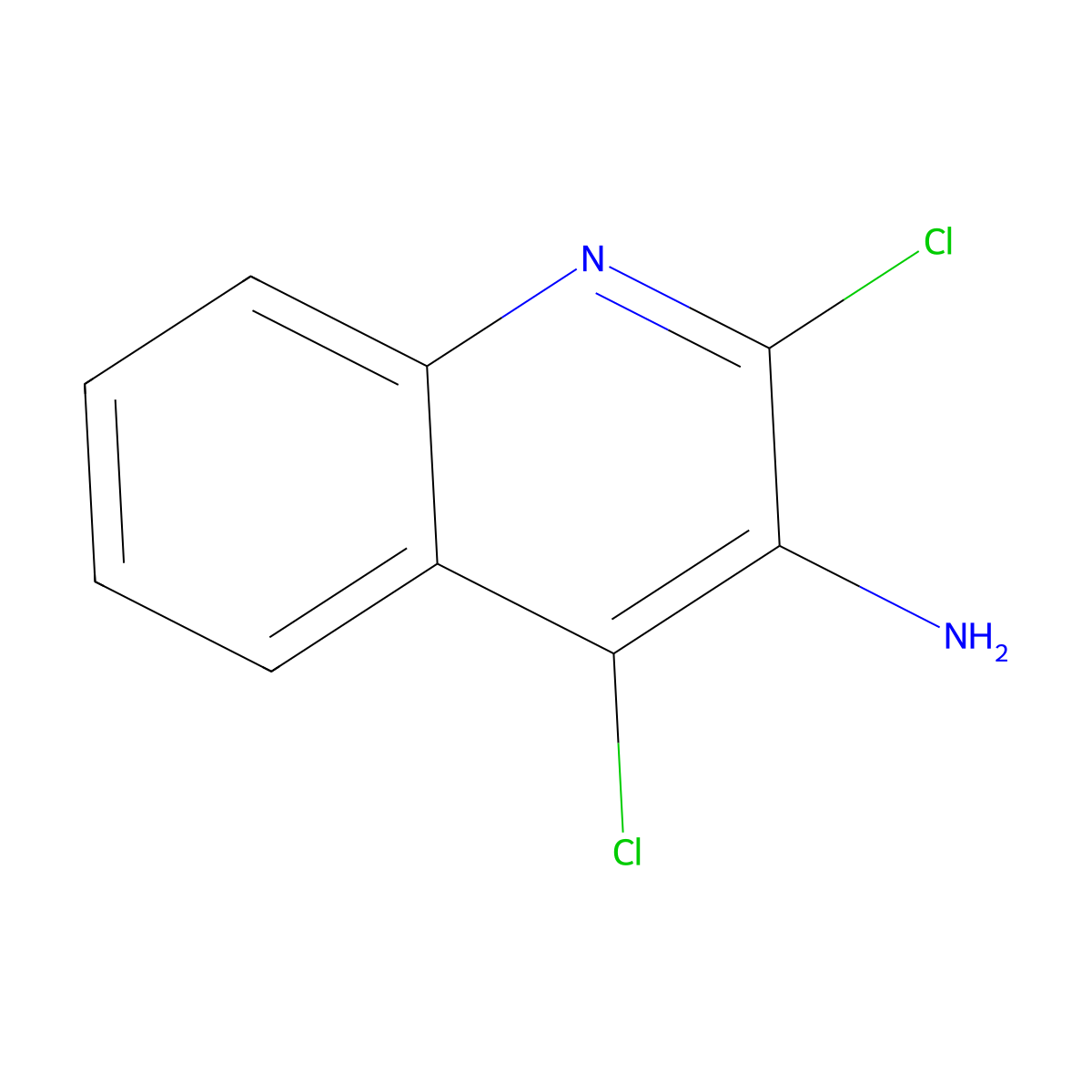 2,4-Dichloroquinolin-3-amine molecular structure, CAS 1414786-90-5