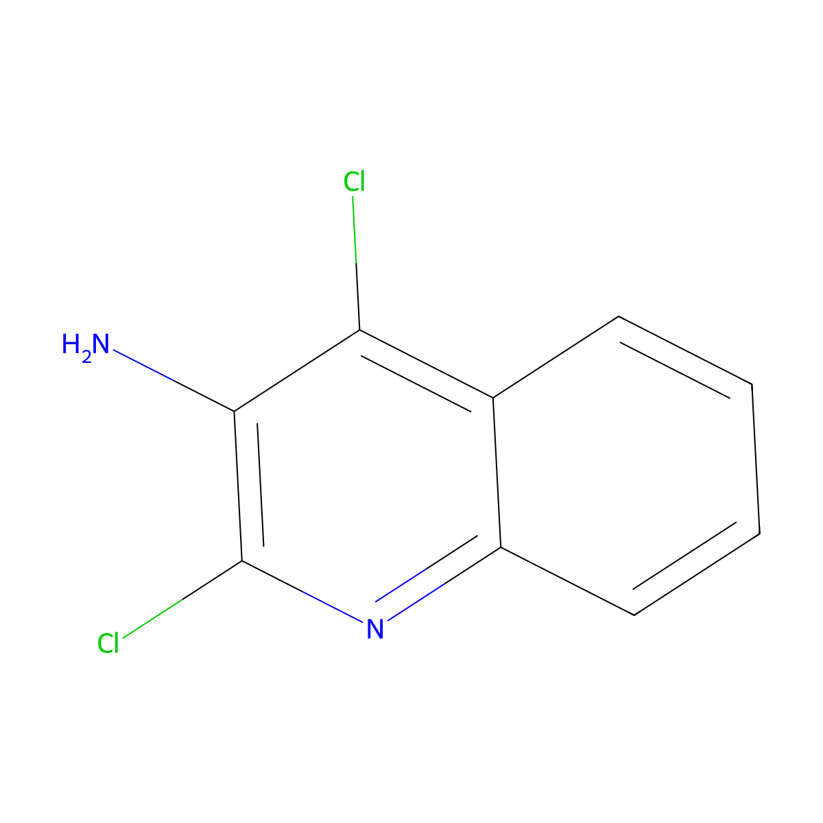2,4-Dichloroquinolin-3-amine molecular structure, CAS 1414786-90-5