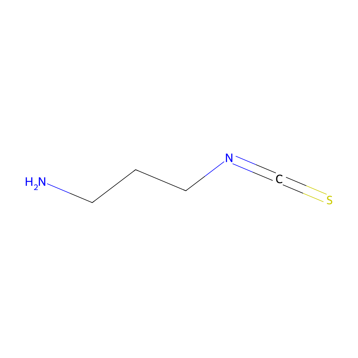 3-Isothiocyanatopropan-1-amine molecular structure, CAS 141482-13-5