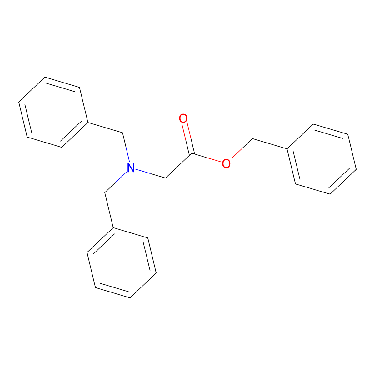 Dibenzylamino-acetic acid benzyl ester molecular structure, CAS 141483-49-0