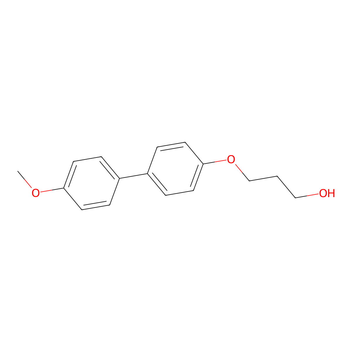 3-[4-(4-Methoxyphenyl)phenoxy]propan-1-ol molecular structure, CAS 141484-52-8