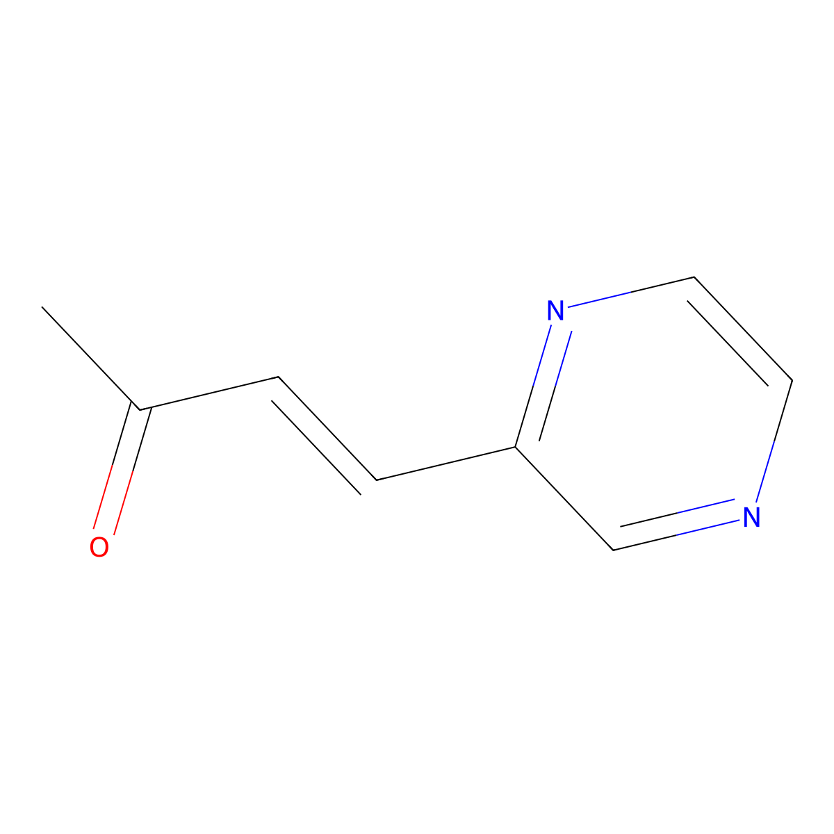 4-(Pyrazin-2-yl)but-3-en-2-one molecular structure, CAS 1414846-58-4