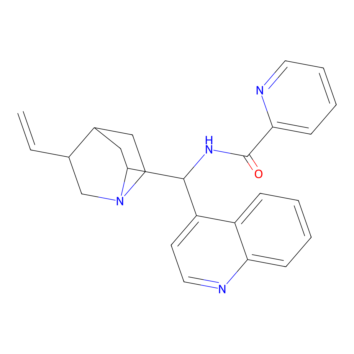 N-(9-Deoxy-epi-cinchonin-9-yl)picolinamide molecular structure, CAS 1414851-55-0
