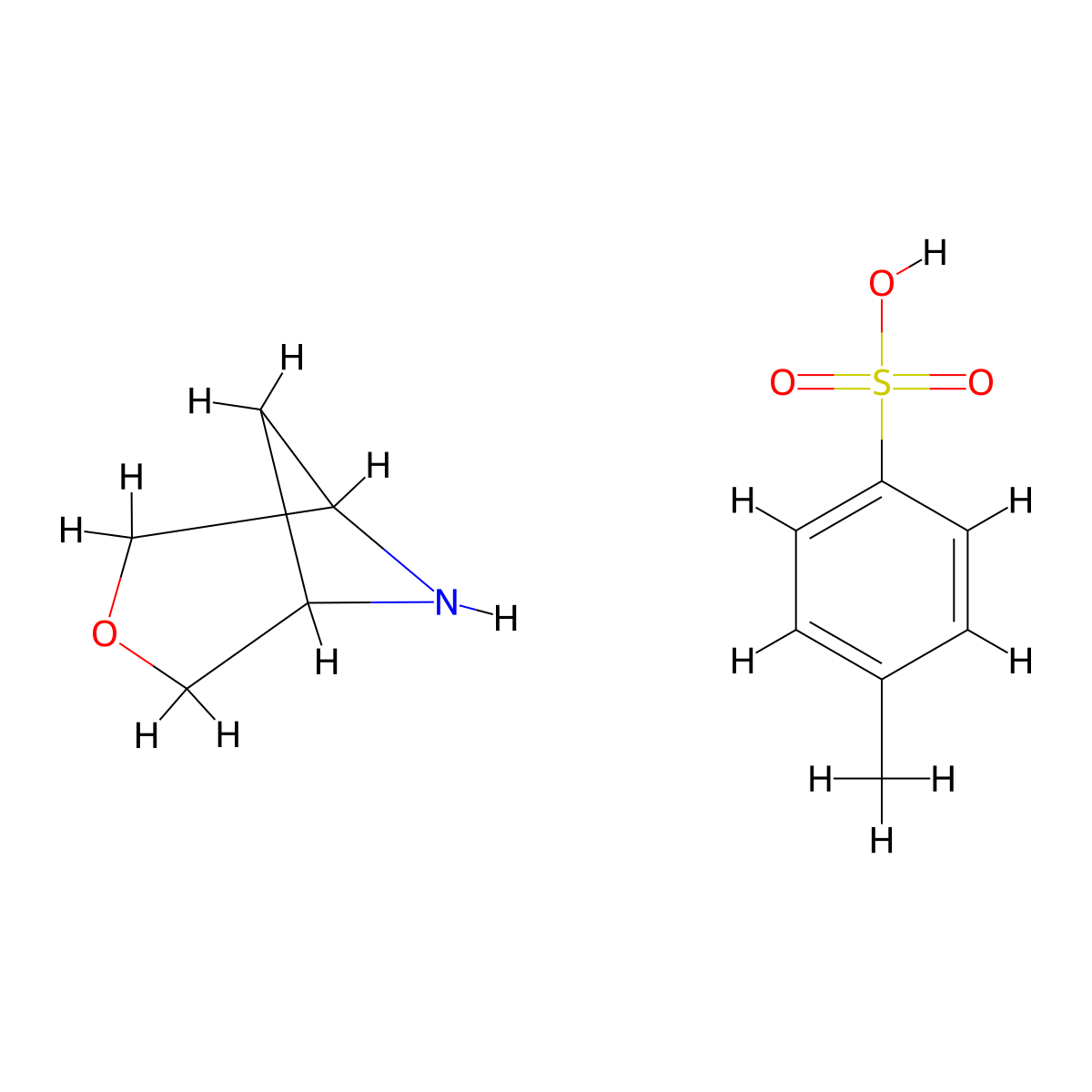 3-Oxa-6-azabicyclo(3.1.1)heptane, 4-methylbenzenesulfonate (1:1) molecular structure, CAS 1414860-36-8