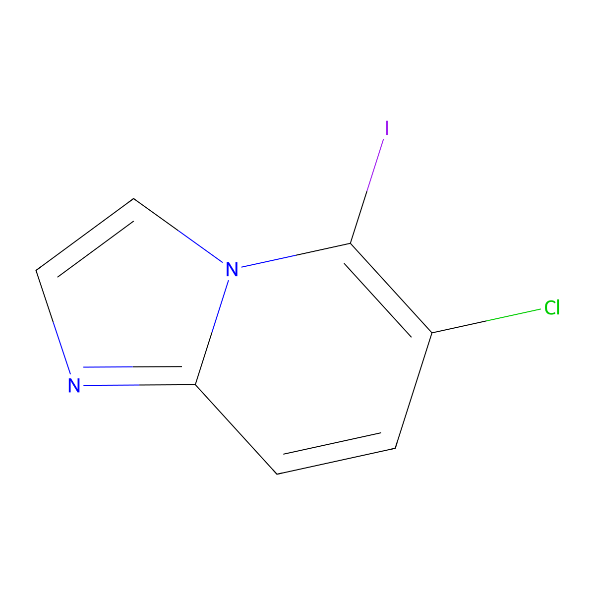 6-Chloro-5-iodoimidazo[1,2-a]pyridine molecular structure, CAS 1414863-99-2