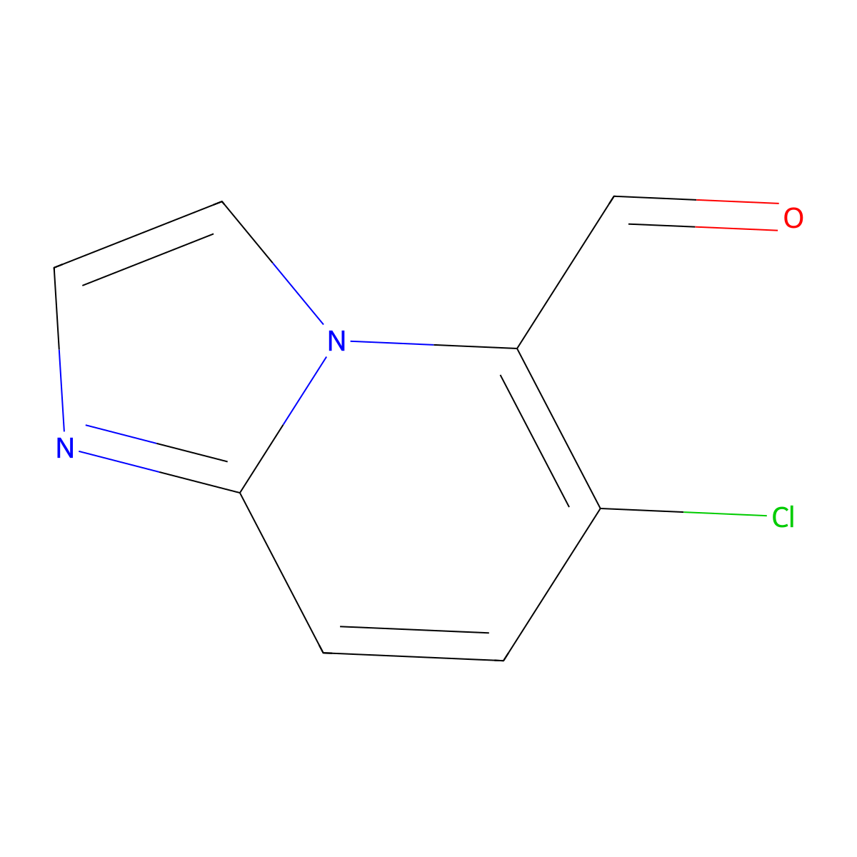 6-Chloroimidazo[1,2-a]pyridine-5-carbaldehyde molecular structure, CAS 1414864-02-0