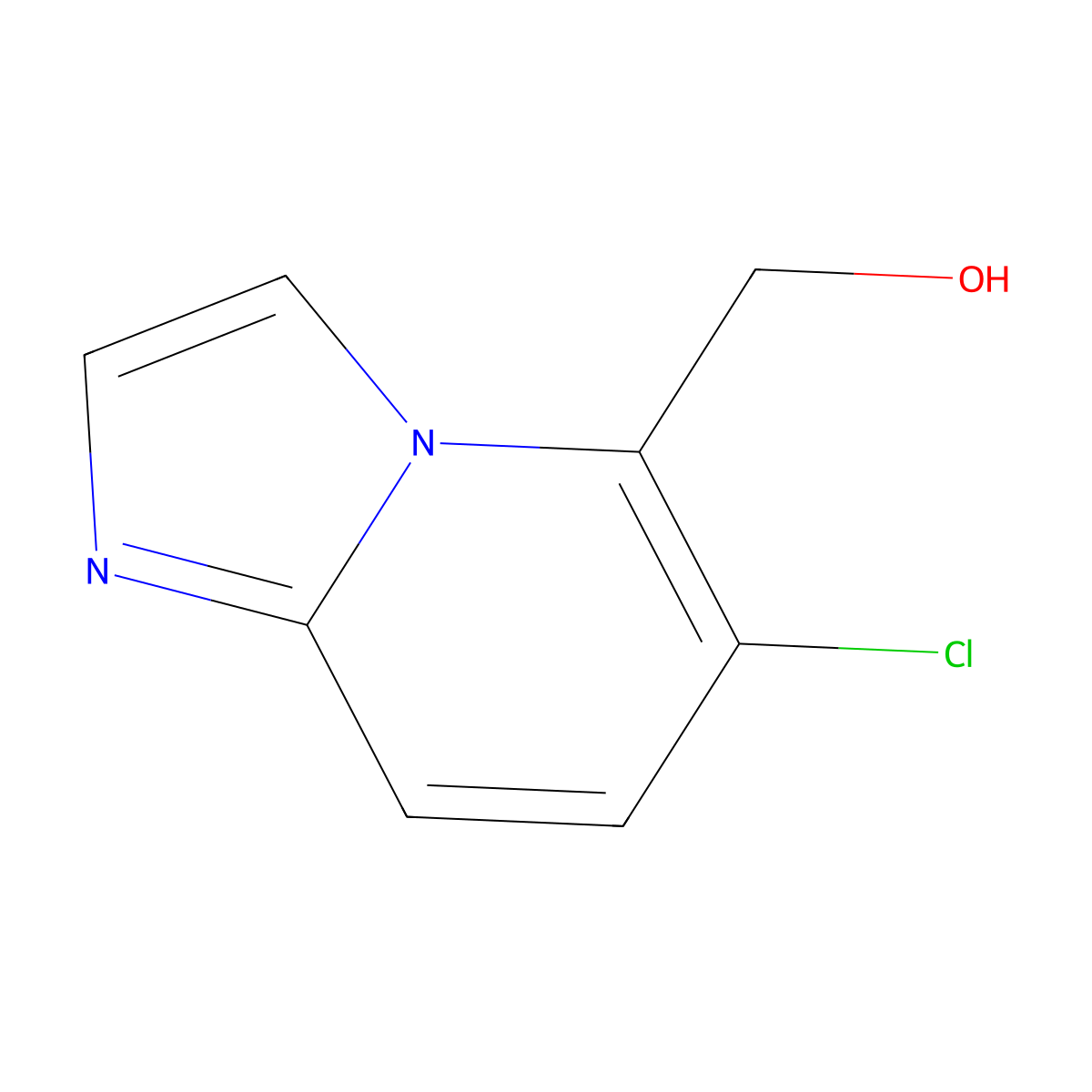 (6-Chloroimidazo[1,2-a]pyridin-5-yl)methanol molecular structure, CAS 1414864-05-3