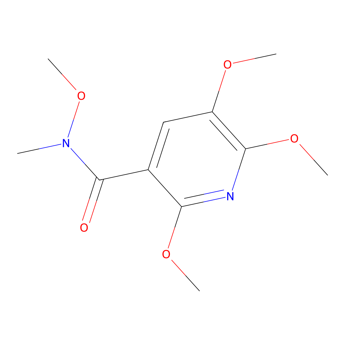 N,2,5,6-tetramethoxy-N-methylnicotinamide molecular structure, CAS 1414864-06-4