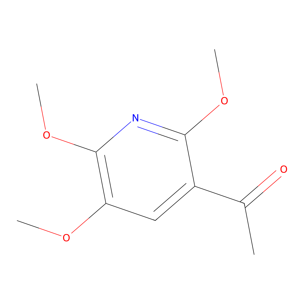 1-(2,5,6-Trimethoxypyridin-3-yl)ethanone molecular structure, CAS 1414864-08-6