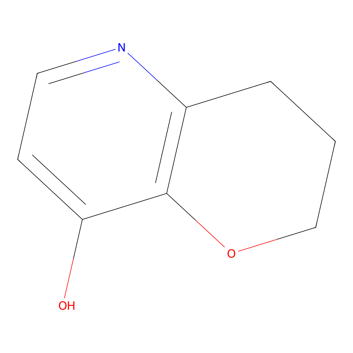 3,4-Dihydro-2H-pyrano[3,2-b]pyridin-8-ol molecular structure, CAS 1414864-09-7