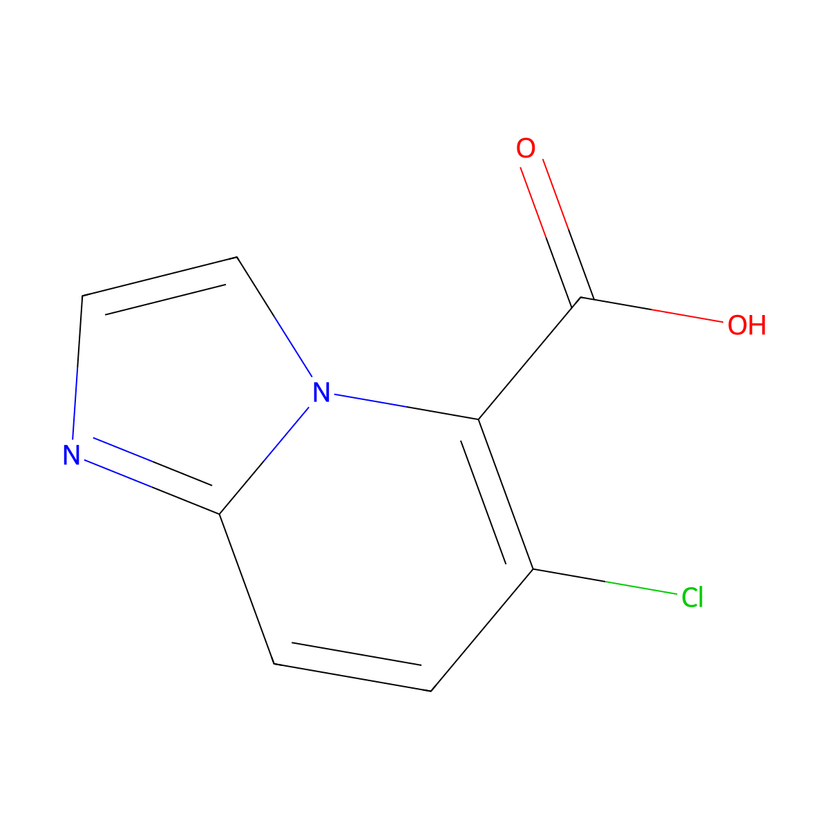 6-Chloroimidazo[1,2-a]pyridine-5-carboxylic acid molecular structure, CAS 1414864-10-0