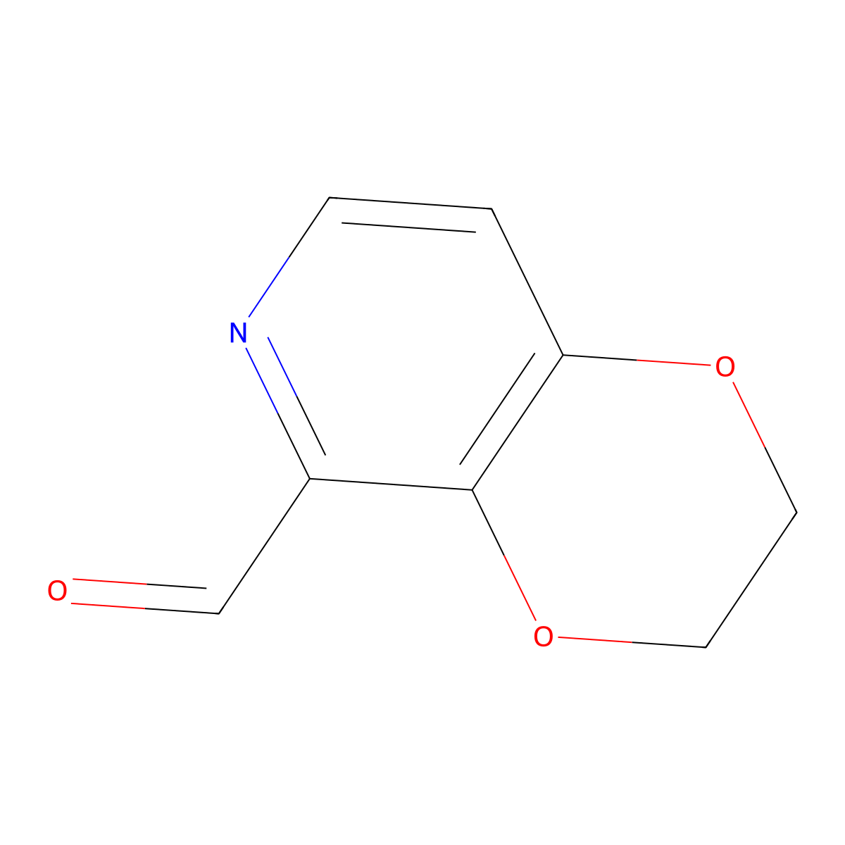 2,3-Dihydro-[1,4]dioxino[2,3-c]pyridine-5-carbaldehyde molecular structure, CAS 1414864-13-3