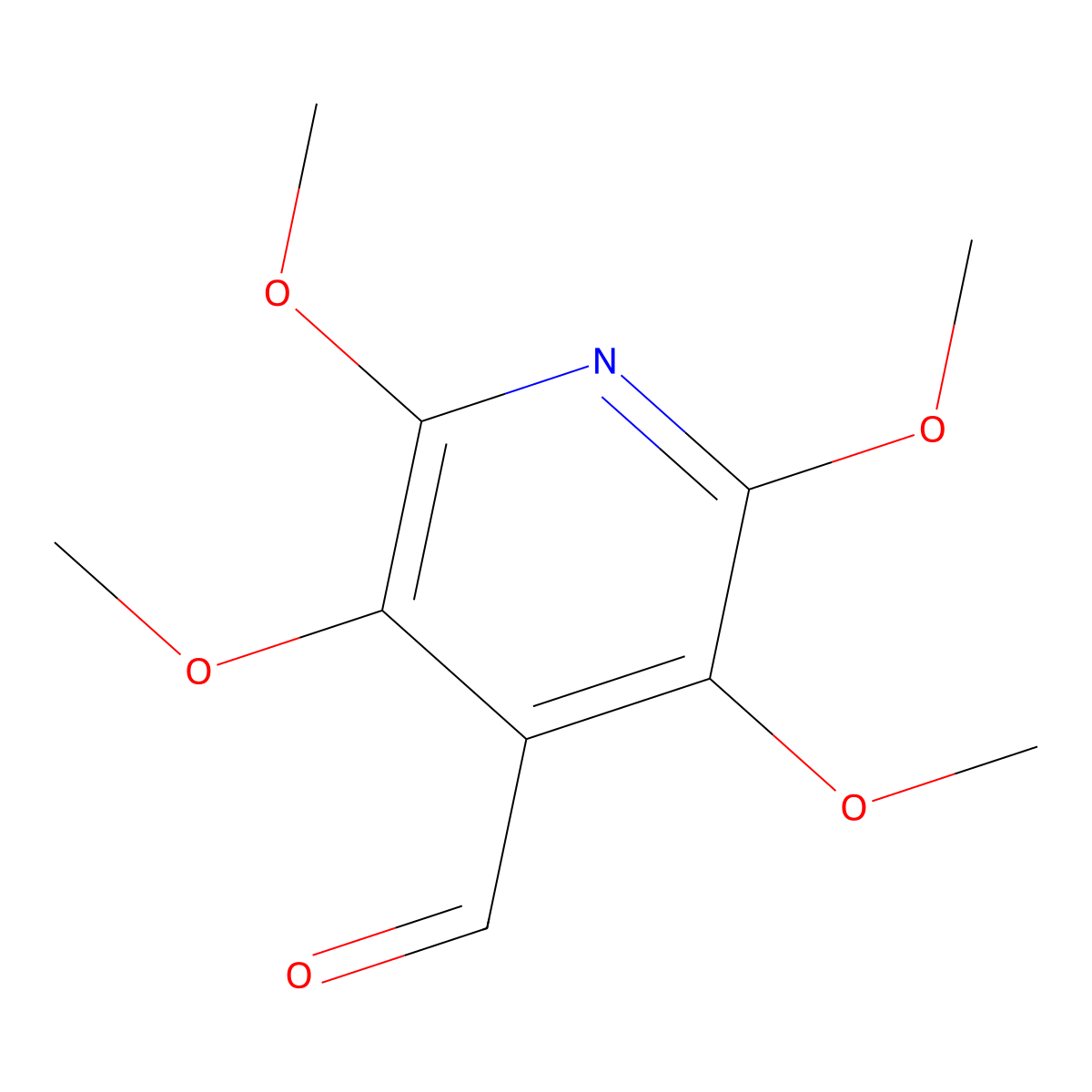 2,3,5,6-Tetramethoxyisonicotinaldehyde molecular structure, CAS 1414864-14-4