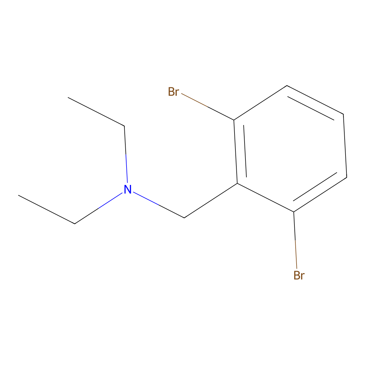 (2,6-Bromobenzyl)-diethylamine molecular structure, CAS 1414870-54-4