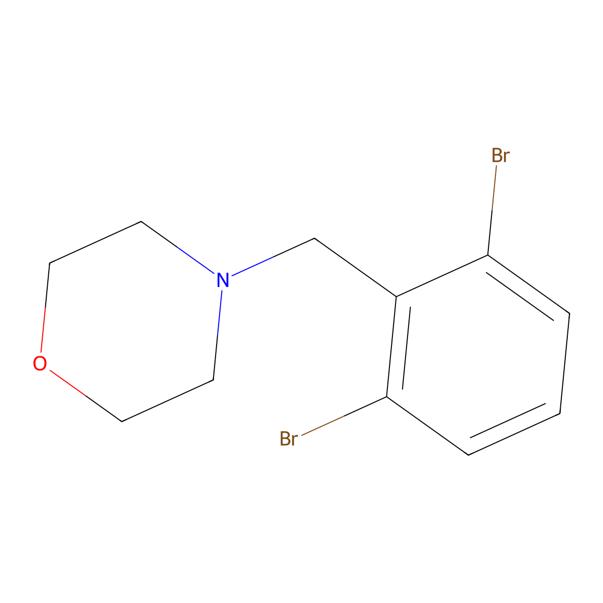 4-(2,6-Dibromobenzyl)morpholine molecular structure, CAS 1414870-68-0
