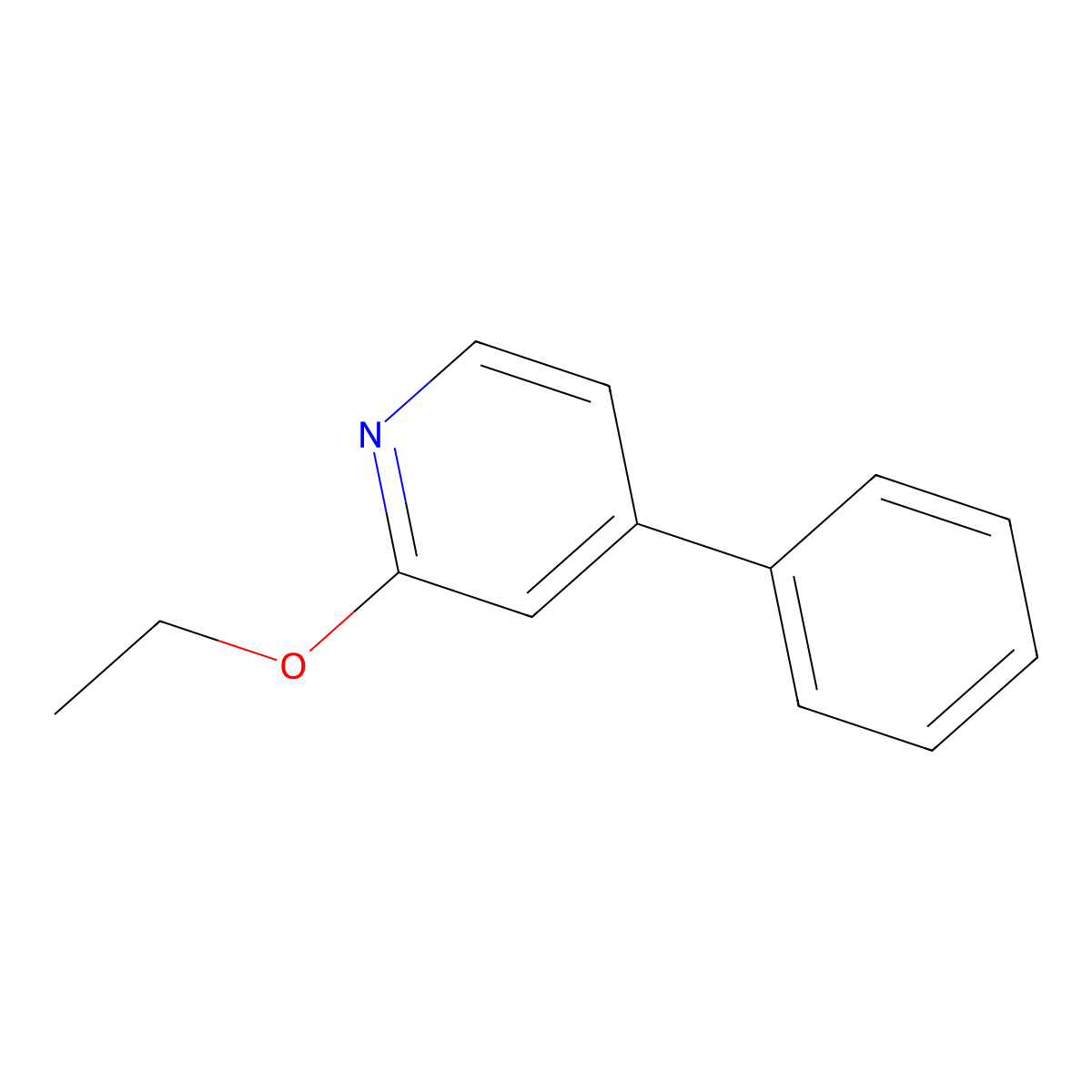 2-Ethoxy-4-phenylpyridine molecular structure, CAS 1414870-71-5