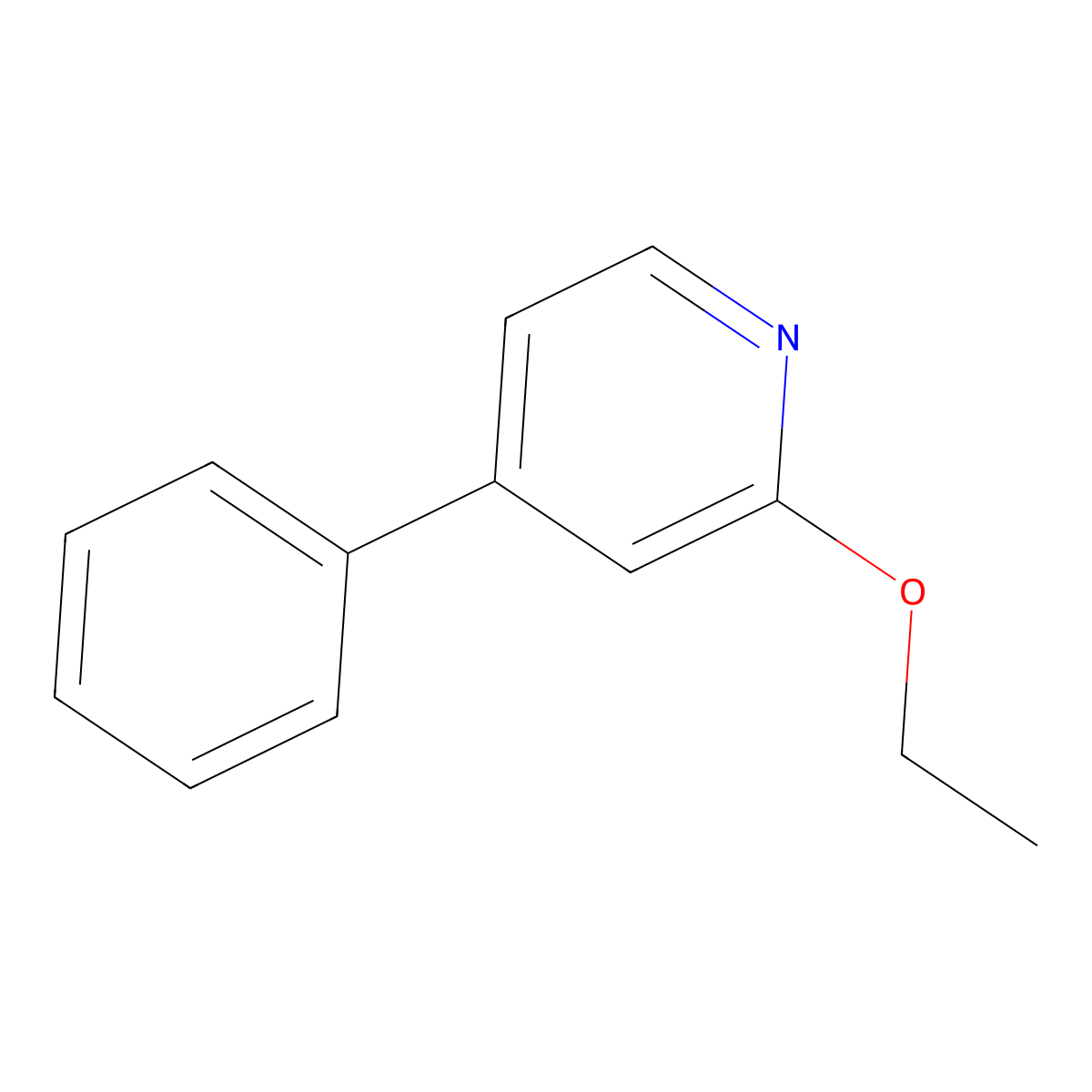 2-Ethoxy-4-phenylpyridine molecular structure, CAS 1414870-71-5