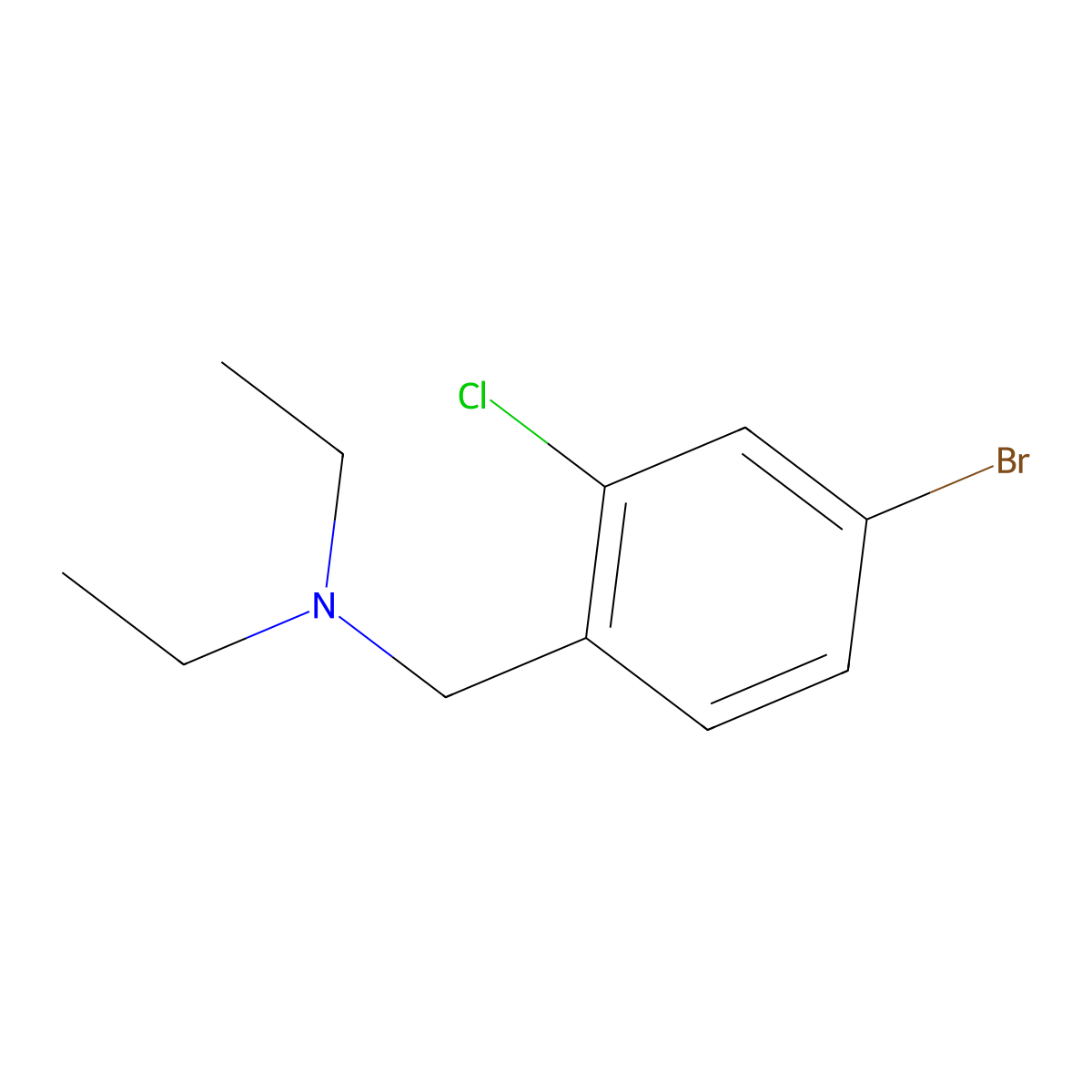 (4-Bromo-2-chlorobenzyl)-diethylamine molecular structure, CAS 1414870-76-0