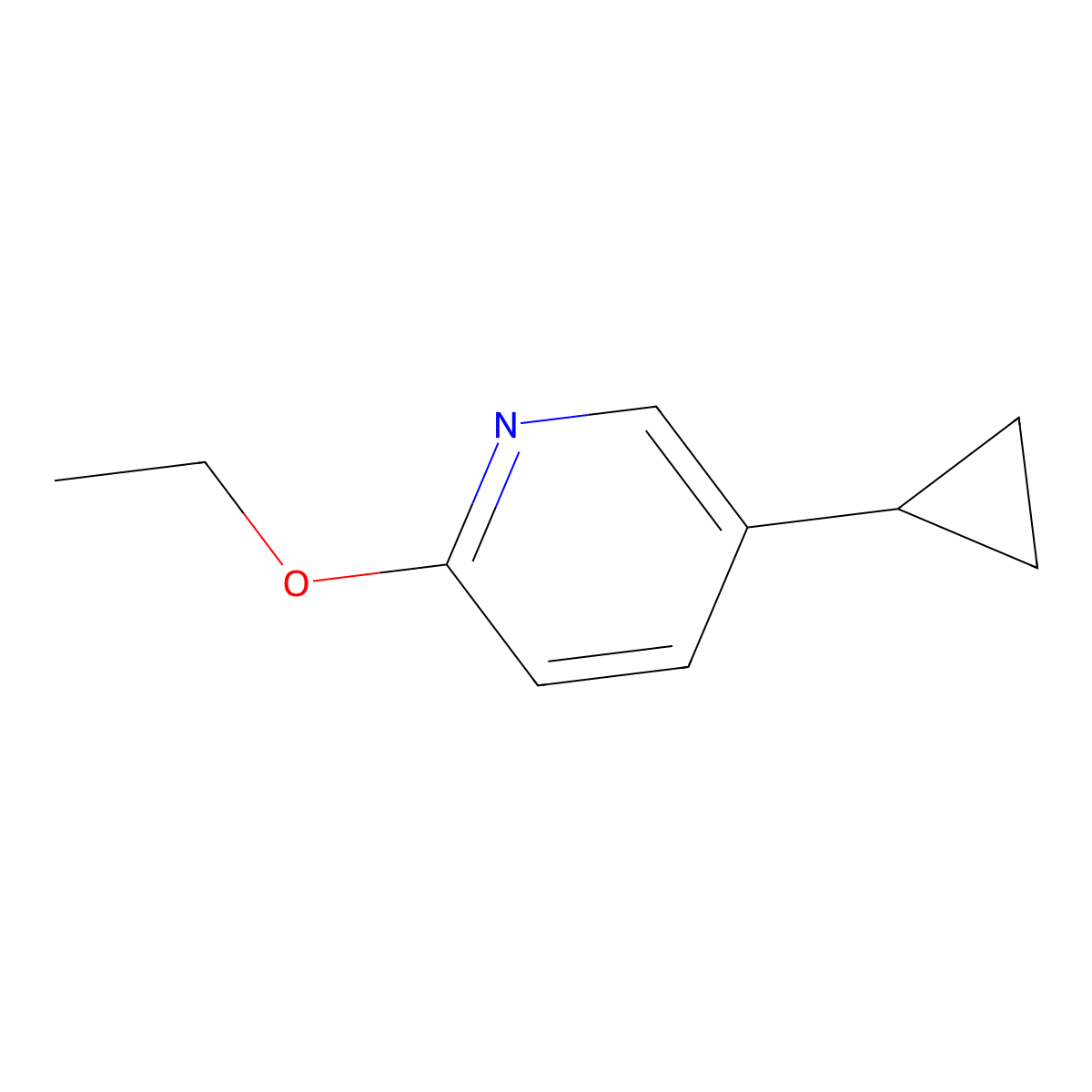 5-Cyclopropyl-2-ethoxypyridine molecular structure, CAS 1414870-85-1