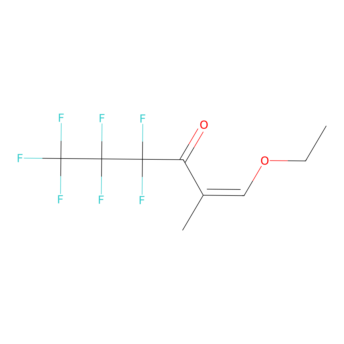 (1E)-1-ethoxy-4,4,5,5,6,6,6-heptafluoro-2-methylhex-1-en-3-one molecular structure, CAS 1414887-12-9