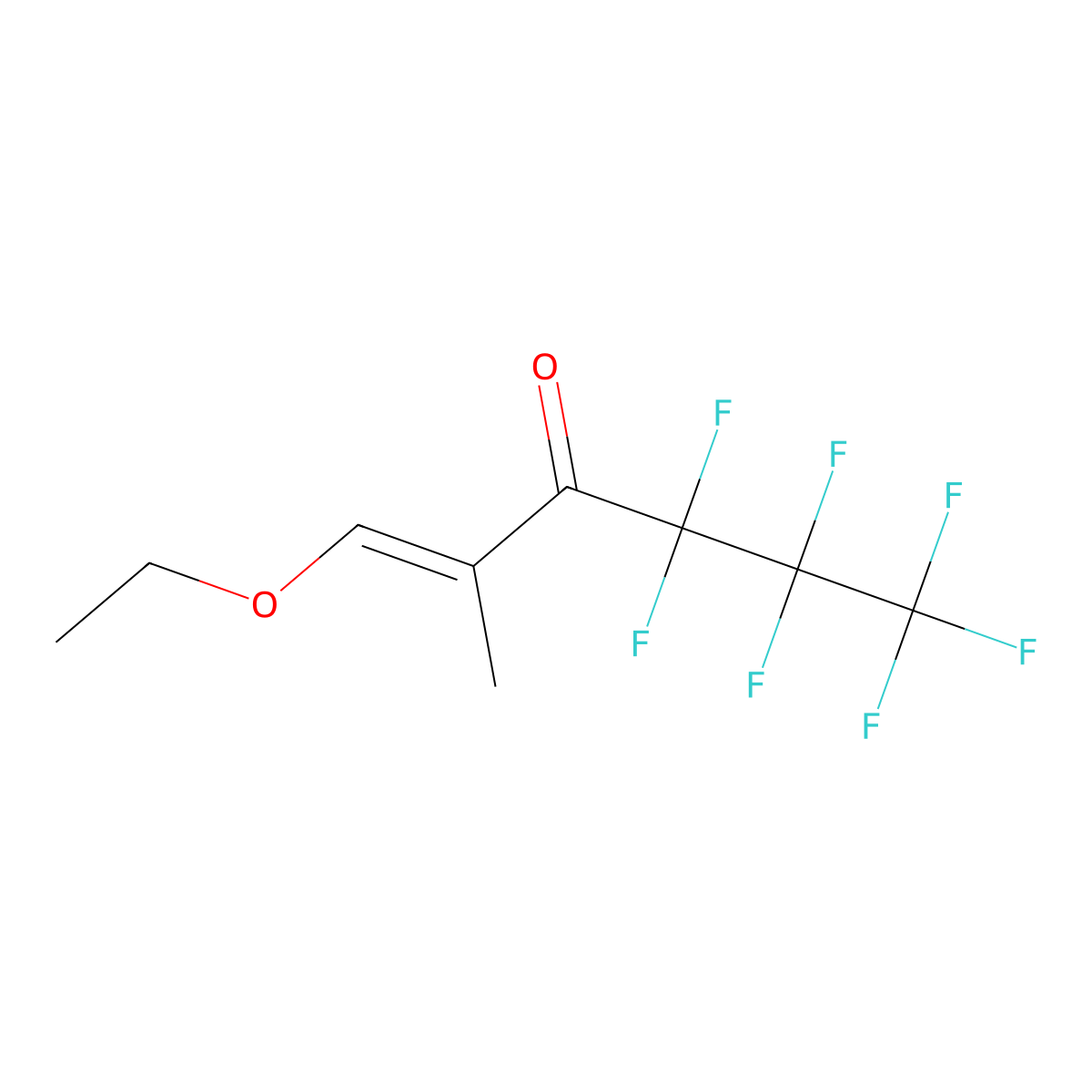 (1E)-1-ethoxy-4,4,5,5,6,6,6-heptafluoro-2-methylhex-1-en-3-one molecular structure, CAS 1414887-12-9