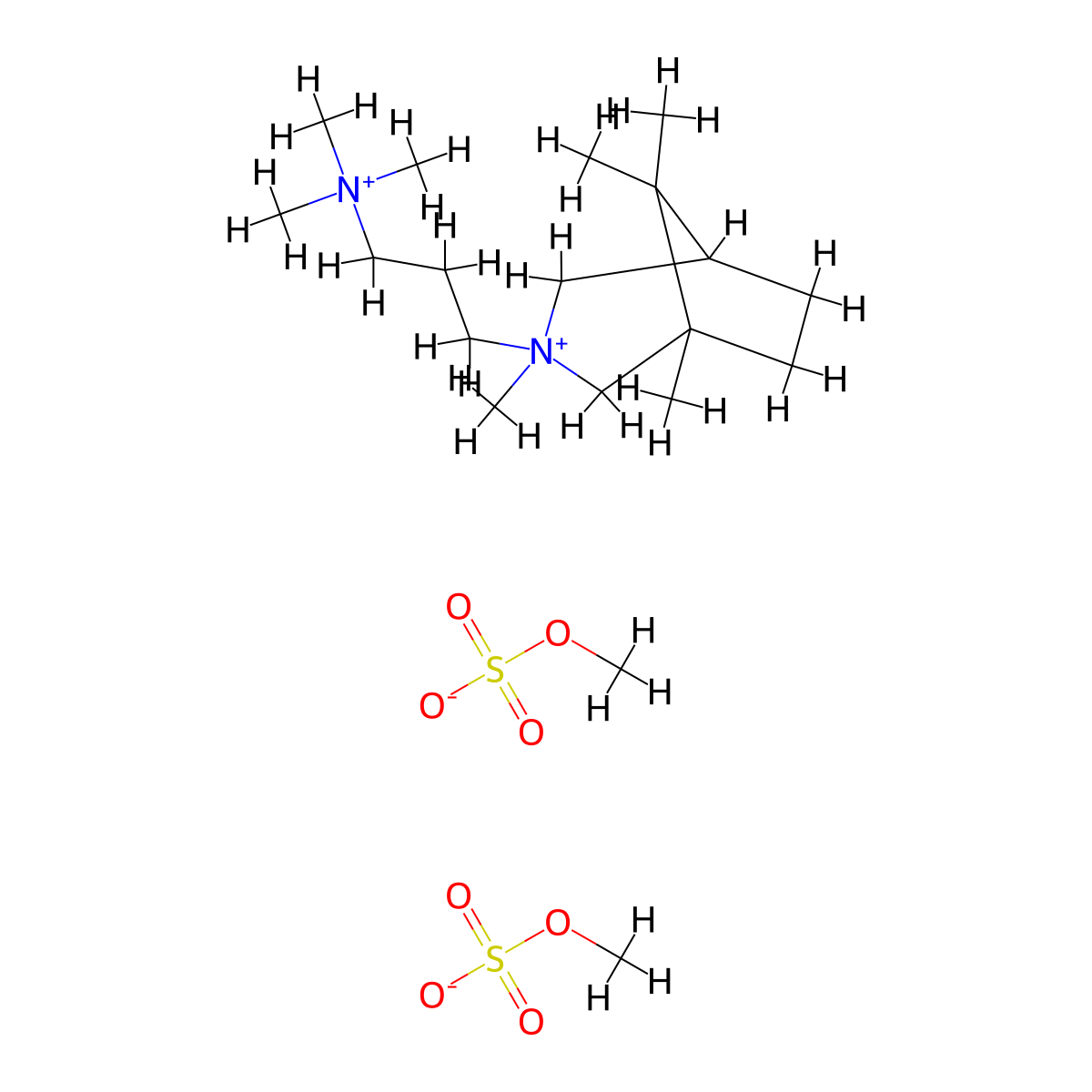 Trimethidinium Methosulfate molecular structure, CAS 14149-43-0