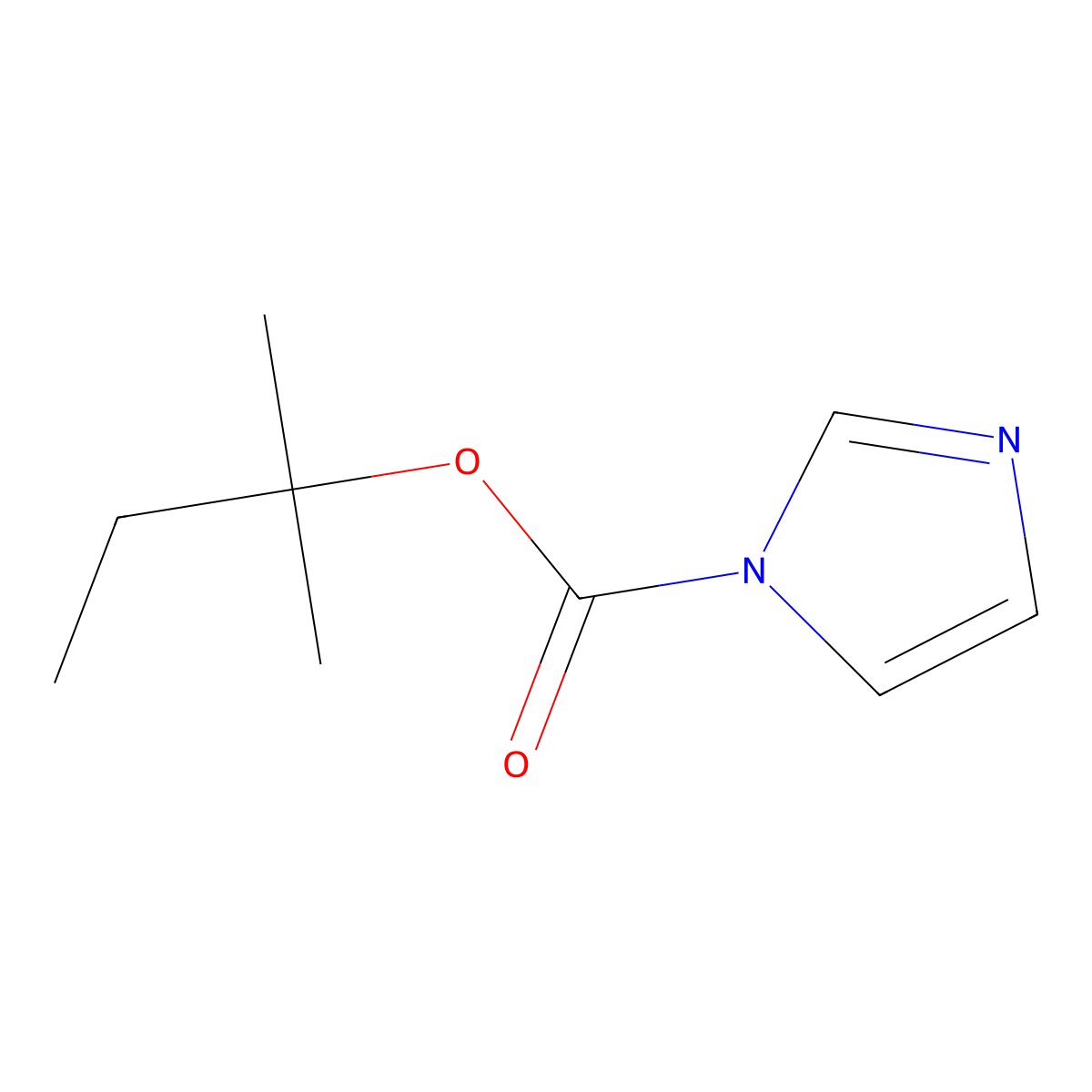 Tert-pentyl 1H-imidazole-1-carboxylate molecular structure, CAS 1414925-24-8