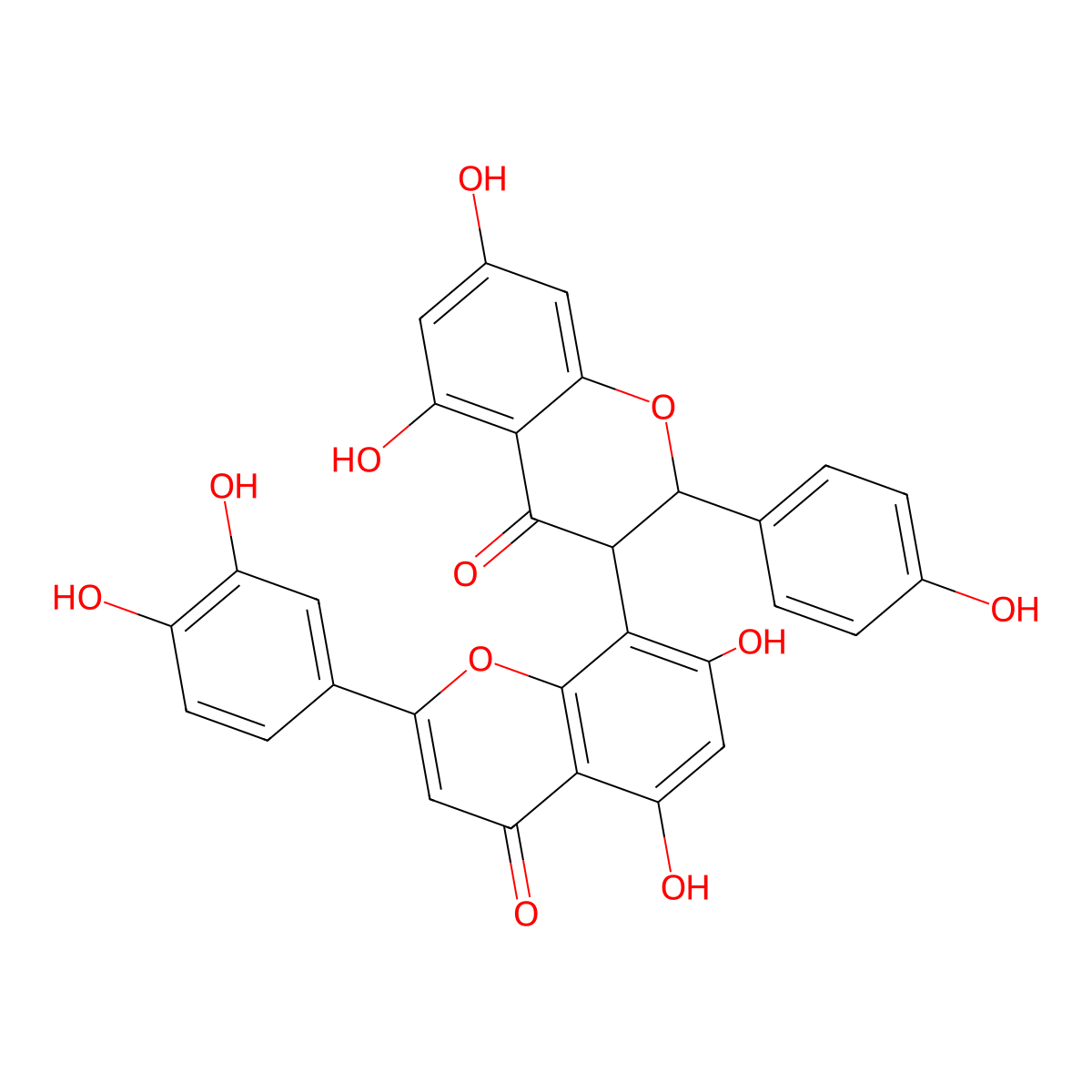 Morelloflavone molecular structure, CAS 1414943-37-5