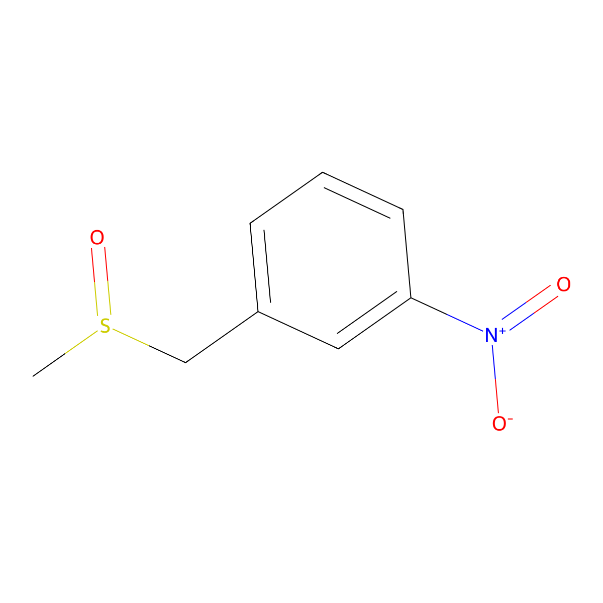 1-((Methylsulfinyl)methyl)-3-nitrobenzene molecular structure, CAS 1414944-11-8